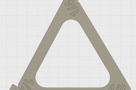 Triangular Table Saw Push Stick