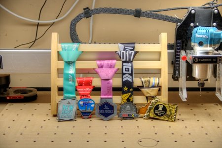 Running Medal Display Rack