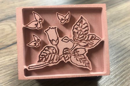 2D Flower Relief
