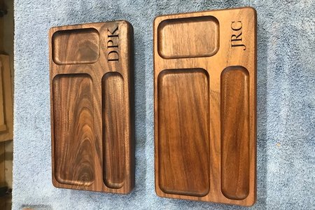 Monogrammed Valet Tray