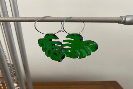 Acrylic Leaf Earrings