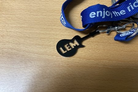 Acrylic Initial Keychains