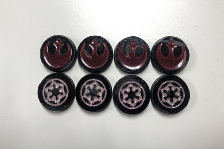 Star Wars Checker Pieces