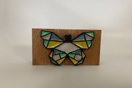 Geometric Butterfly Relief