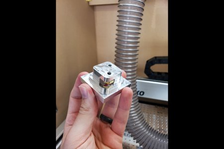 Aluminum and Sapele Salt & Pepper Shakers