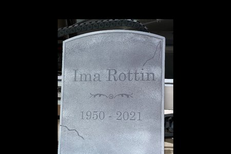 Ima Rottin Tombstone