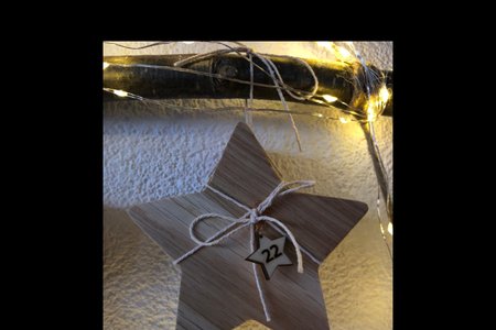 Oak Wood Advent Calendar