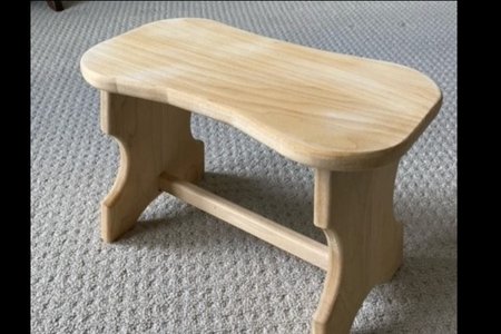 Monogrammed stepstool