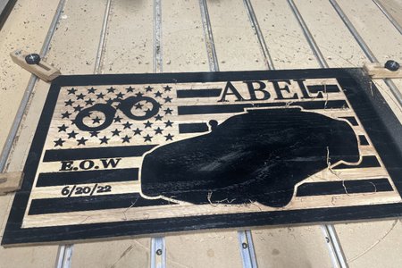 Fallen LEO Flag Sign