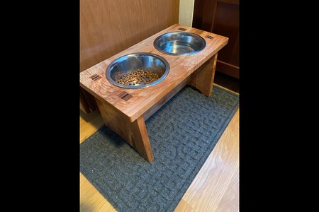 Dog feeding station
