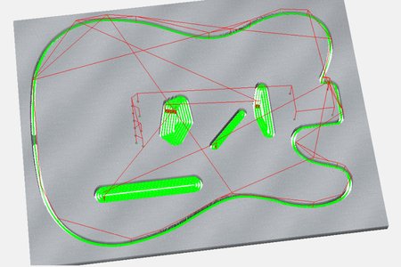 Guitar Routing Template - Tele
