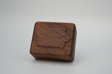 A Walnut + Brass Ring Box