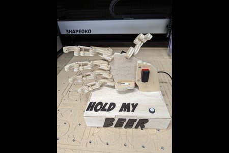 Hold My Beer a mechanical Hand 