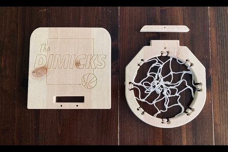 CNC Small Indoor Basketball Hoop