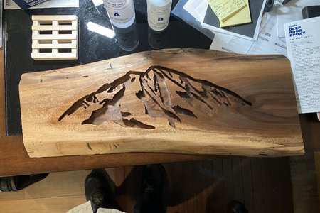 Charcuterie board w epoxy inlay