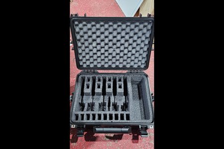 Foam Gun Case for 5 Guns