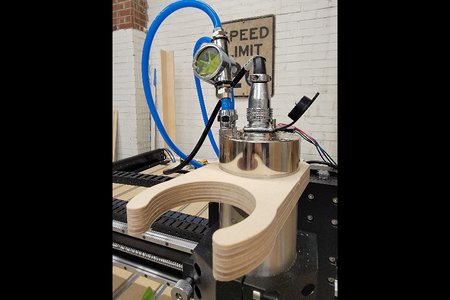 Dust Collection Hose to 80mm Spindle Offset Mount